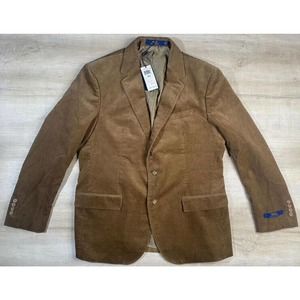 Polo Ralph Lauren Men 44R Corduroy Brown Blazer Sport Coat